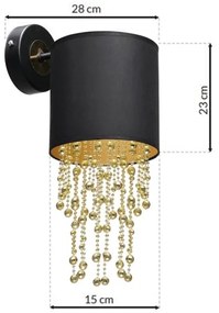 Nástenné svietidlo ALMERIA 1xE27/60W/230V