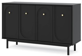 Komoda Mazoma 154 cm černá/zlatá