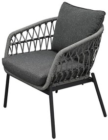 Autronic BONTEC Záhradná sedacia súprava, kov, polyratan, sivá, AZ-L1880 GREY Farba: Šedá