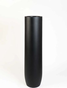 Vysoký kvetináč SOLERIO, sklolaminát, výška 120 cm, čierna