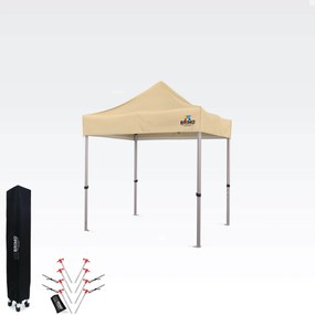 BRIMO Hliníkový Nožnicový stánok skladací bez stien | BRIMO Exclusive Alu 2x2 m - bez stien - Béžová 32