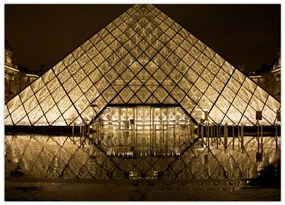 Sklenený obraz Louvre (70x50 cm)