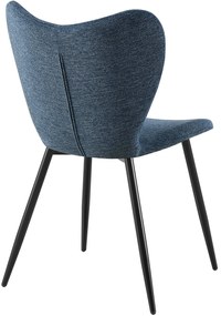 Jedálenská stolička Maika látka - modrá