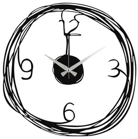 Nástenné hodiny Gergo 48 cm čierne