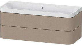 DURAVIT Happy D.2 Plus c-shaped závesná skrinka s nábytkovým umývadlom bez otvoru, 2 zásuvky, 1175 x 490 x 480 mm, plátno, HP4349N75750000