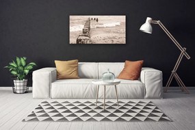 Obraz na plátne More pláž architektúra 100x50 cm