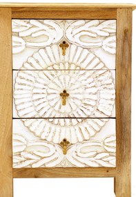 furniture-nabytek.cz - Rustikálny písací stôl z mangového dreva 130x76x70