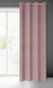 ZATEMŇOVACÍ ZÁVES NA KRÚŽKOCH ELIZA 140X250 CM PÚDROVO RUŽOVÁ