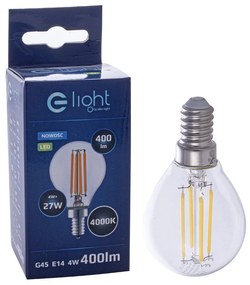 Dekoračná LED žiarovka E14 neutrálna 4000k 4w 400 lm