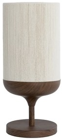 Tmavohnedá stolová lampa s textilným tienidlom (výška 50 cm) Dania – Light &amp; Living