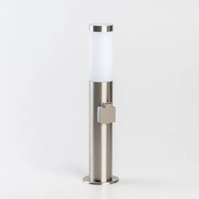 BRILAGI - LED vonkajšie svietidlo so zásuvkou ELIA 1xE27/7W/230V 4000K IP44 50 cm chróm