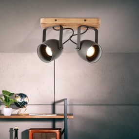 Brilliant - Bodové svietidlo CROWTON 2xGU10/6W/230V borovica