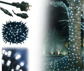 Vianočné svetielka vonkajšie FLASH studená biela 300 LED