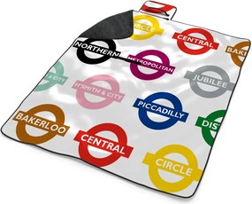 Sablio Plážová deka Metro: 200x140 cm