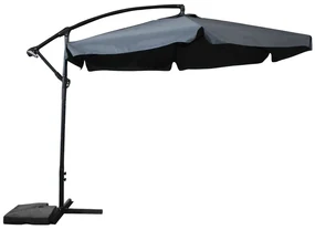 TRENDIE Záhradný slnečník Summer -  tmavo sivý 300 cm
