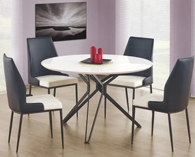 Jedálenský stôl Phylis (pre 4 osoby) (biela + tmavosivá). Vlastná spoľahlivá doprava až k Vám domov. 770458