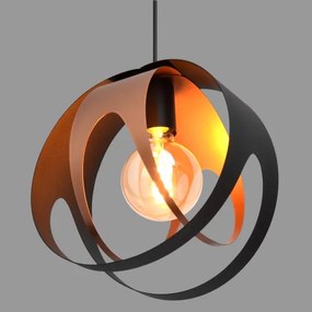 Luster na lanku MOONLIGHT 1xE27/15W/230V čierna/medená