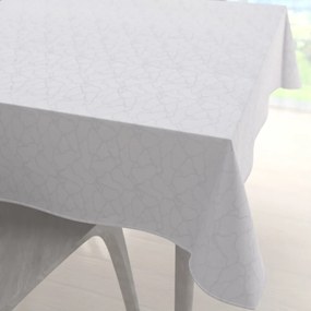 Biante Veľký dekoračný štvorcový obrus Monako PM-123 Mramor biely 200x200 cm