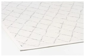 Biely vzorovaný obojstranný koberec Narma Vao, 140 × 200 cm