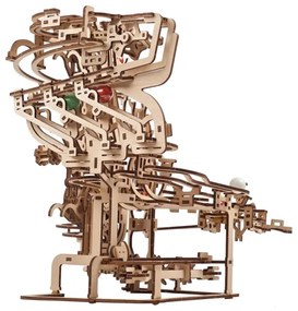 Ugears - 3D drevenené mechanické puzzle Guličková dráha reťazová
