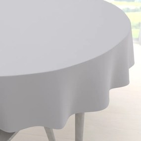 Biante Dekoračný okrúhly obrus Rongo RG-016 Svetlo sivý Ø 110 cm