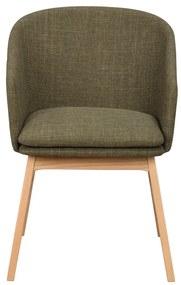 Zelené čalúnené jedálenské kreslá v súprave 2 ks Windham – Rowico