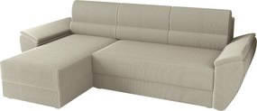 Rozkladacia obojstranná sedacia súprava do L TAVERO 251x140 cm, svetlobéžová