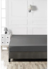 Antracitová napínacia bavlnená plachta 140x200 cm – Mijolnir