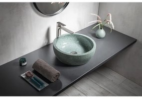Sapho - Umývadlo na dosku PRIORI, priemer 42 cm, keramika/zelená