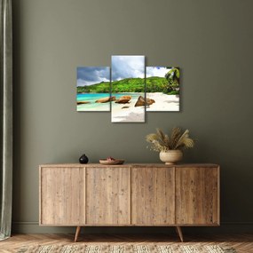Obraz - Seychely, pláž Takamaka (90x60 cm)