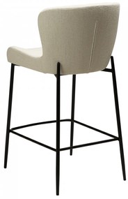 GLAM ČALÚNENÁ BAROVÁ STOLIČKA beige/black