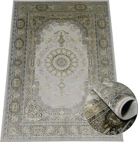 Koberec Deluxe 9093 béžový s orientálnym vzorom – obdĺžnikový Rozmer: 140x190 cm