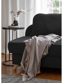 Antracitová menčestrová leňoška (pravý roh) Chic Charlotte – Miuform