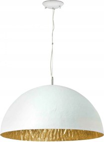 Faro Magma závesné svietidlo 70 cm, biele a zlaté, E27, moderný design