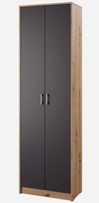 Policová skriňa Vincent, dub artisan/antracit