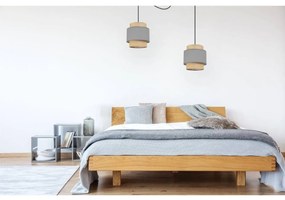 Závesné svietidlo Boho Spider, 2x jutové/sivé textilné tienidlo