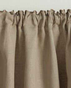 Záves na riasiacej páske farba produktu béžová látka polopriehľadný, zapletaná, ľanová