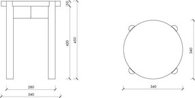 Zelená stolička z bukového dreva Hopp – noo.ma