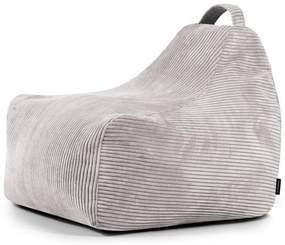 Svetlosivý menčestrový detský sedací vak Game Amuse – SLOWDOWN