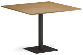 Konferenčný stolík ENZO, 100x100 cm, čierna podnož, buk
