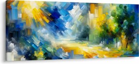 Obraz - Abstraktný slnečný deň (120x50 cm)