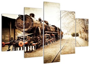 Obraz - Historická lokomotíva (150x105 cm)