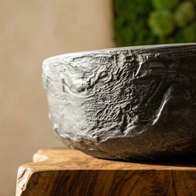 Rea Babilon Silver, umývadlo na dosku 420x420x130 mm, šedá, REA-U5417