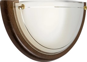 Rabalux UFON nástenné drevené svietidlo 60W/E27/IP20 - tmavé drevo