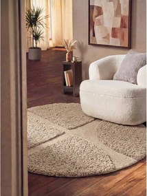 Béžový ručne tkaný okrúhly koberec ø 160 cm Lambeth Jasper – Ted Baker