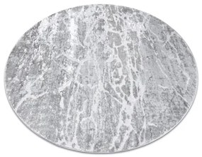 Moderný MEFE koberec okrúhly  6182 Beton, sivý