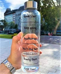 FAVORITE Fľaša sklenená "Good start" 550 ml