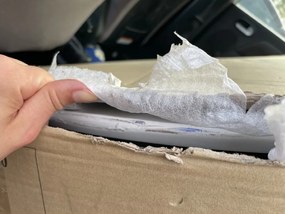 AKCIA Biely jedálenský stôl LARSON 90X90 II. akosť