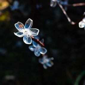 LED RGBW Solárne svietidlo TREE LED/0,1W/1,2V 600 mAh IP44 hnedá