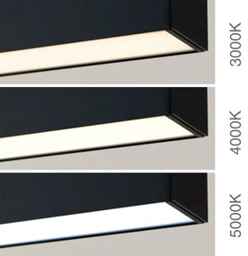 Orion - LED stropné/závesné svietidlo 2v1 PALKKI LED/38W/230V 3000/4000/5000K čierne